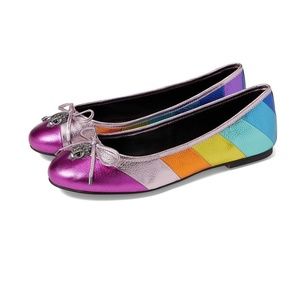 Kurt Geiger London Eagle Ballet Flat in Rainbow Multi Size 8